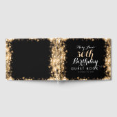 ゲストブック30th誕生日金ゴールドラきらめくイト ゲストブック (全面)