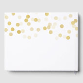 ゲストブック50誕生日ゴールドフォイルグリッターライト ゲストブック (裏面)