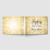 ゲストブック50th誕生日金ゴールドウィンターワンダーランド ゲストブック (全面)