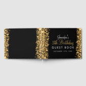 ゲストブック5thバースデーパーティースパクルズ金ゴールド ゲストブック (全面)