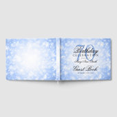 ゲストブック70th誕生日ブルーウィンターワンダーランド ゲストブック (全面)