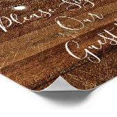 ゲストブック8x10に署名する ポスター (角)