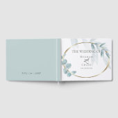 ゲストブック |ほこりっぽい青い水色ユーカリ (全面)