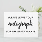 ゲストブック「オートグラフ」 招待状 (スタンド正面)