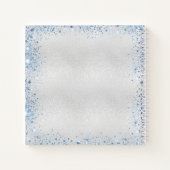 ゲストブック《キリスト教》洗礼式や命名式シルバーブルーボーイ名 ノートブック (裏面)