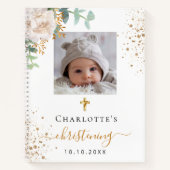 ゲストブック《キリスト教》洗礼式や命名式フォトフローラボーイガール ノートブック (正面)