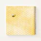 ゲストブック ハニーハチミツ蜂の巣ひまわり赤ちゃんシャワー ノートブック (裏面)