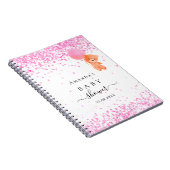 ゲストブック ベビーシャワー ピンクのテディベア ノートブック (右側)