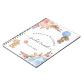 ゲストブック 性別発表 パンパスグラス ベビーシャワー ノートブック (左側)