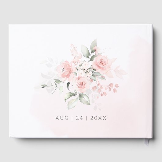 ゲストブック |春水彩ピンクコテージバラ (裏面)