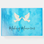 ゲストブック - 結婚式、あらゆるお祝い、編集可能 (裏面)