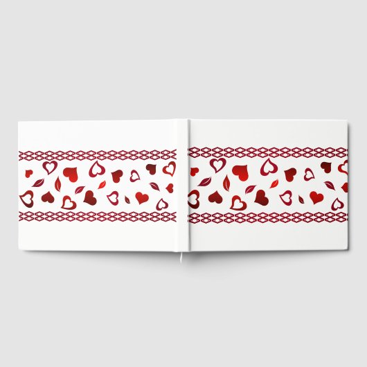 ゲストブック – 赤いハート (全面)