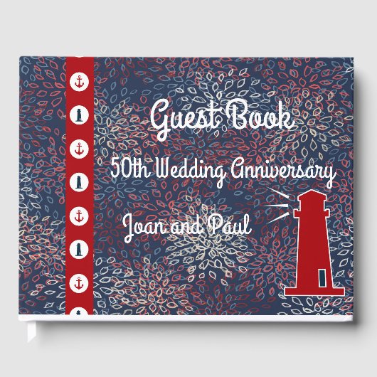 ゲストブック 50周年結婚記念日 航海 (正面)