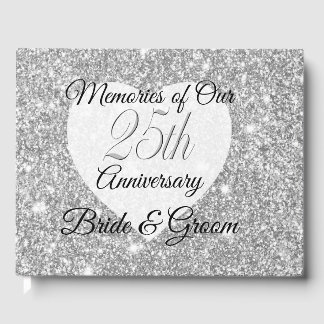 ゲストブック – Personalize 25th Anniversary Keepsake