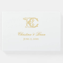 ゲストブックBCモノグラムまたはCBモノグラム ゲストブック