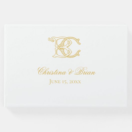 ゲストブックBCモノグラムまたはCBモノグラム ゲストブック (正面)