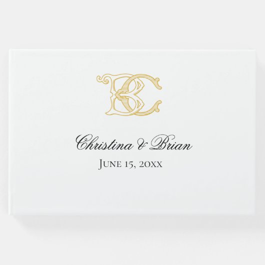 ゲストブックBCモノグラムまたはCBモノグラム ゲストブック (正面)