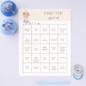 ゲストブライダルシャワーゲームの検索 チラシ (シングル)