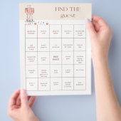 ゲストブライダルシャワーゲームの検索 チラシ (手)