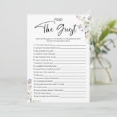 ゲストブライダルシャワーゲームの検索 招待状 (スタンド正面)