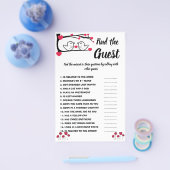 ゲストブライダルシャワーゲームカードラブバードを見つける チラシ (シングル)