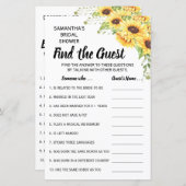 ゲストブライダルシャワー英語ゲースペインのム (正面/裏面)