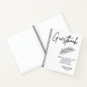 ゲストブ結婚ックのエレガント空白のインテリア手帳 ノートブック (内部)