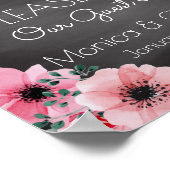 ゲストブ結婚ック徴候 |エレガントフローラ ポスター (角)