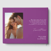 😍ゲストブ魅力的ックAnemone Dreamscape結婚の ゲストブック (裏面)