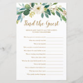 ゲストベビーシャワーゲームを見つける |緑 (正面)