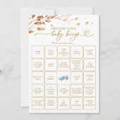 ゲストベビービンゴゲームの検索 招待状 (正面)