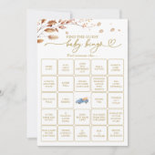 ゲストベビービンゴゲームの検索 招待状 (正面)