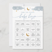 ゲストベビービンゴゲームトゥインクルスターを見つける 招待状 (正面)
