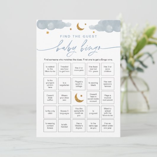 ゲストベビービンゴゲームトゥインクルスターを見つける 招待状 (スタンド正面)