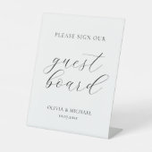 ゲストボモダンードにサインを結婚下さい 台座サイン (正面)