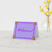 ゲストポストカードへようこそ カード (黄色い花)