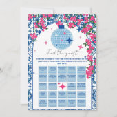 ゲストマンマミア誕生日ビンゴゲームカードの検索 招待状 (正面)