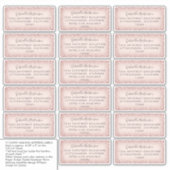 ゲストメーリング住所 シールピンクグリッター グラデーション シール (正面)