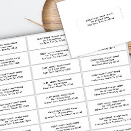 ゲストモダン住所 シール招待状封筒 シール