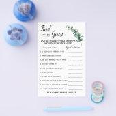 ゲストユーカリブライダルシャワーゲームカードの検索 チラシ (シングル)