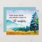 ゲストルームは山に近づく新しいアドレス 案内状 (正面/裏面)