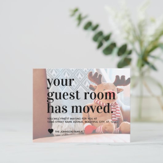 ゲストルームトナディアホリデームービングアナウンスメント 案内ポストカード (スタンド正面)