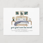 ゲストルームムーヴボホシックベッドルームムービングアドレス 案内ポストカード (正面)