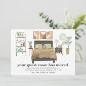ゲストルーモダンムムーバルボホシックベッドルームムービング 案内状 (スタンド正面)