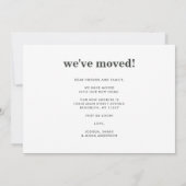 ゲストルーモダンムムーバルボホシックベッドルームムービング 案内状 (裏面)