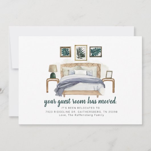 ゲストルーモダンム引っ越しましたボホムービング 案内状 (正面)