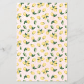 ゲストレモンズピンクブライダルシャワーゲームカードの検索 チラシ (裏面)