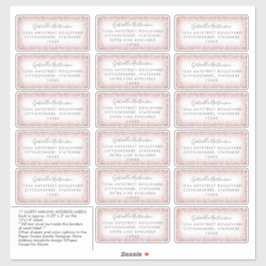 ゲスト住所 シールバラ金ゴールドピンクグリッター グラデーション シール