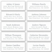 ゲスト住所 シール注文6"または8"! シール (正面)