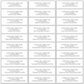 ゲスト住所 シール結婚式招待状エンベロープ シール (正面)